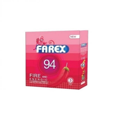 کاندوم تاخیری فارکس (Farex) مدل Fire 94 بسته 3 عددی