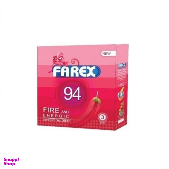 کاندوم تاخیری فارکس (Farex) مدل Fire 94 بسته 3 عددی
