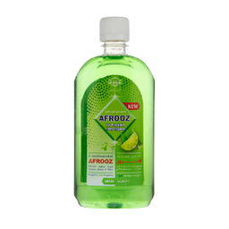 محلول ضد عفونی کننده سطوح افروز (Afrooz) مدل green با رایحه لیمو حجم 500 میلی لیتر