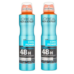اسپری ضد تعریق مردانه اورال (Loreal) مدلcook power حجم 250 میلی لیتر بسته 2 عددی