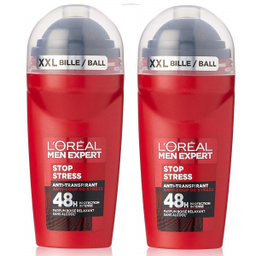مام رول ضد تعریق مردانه اورال (Loreal) سری Men Expert مدل Stress Resist حجم 50 میلی لیتر بسته 2 عددی