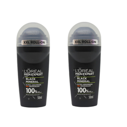 مام رول ضد تعریق بلک مینرال اورال (Loreal)50 میلی لیتر بسته 2 عددی