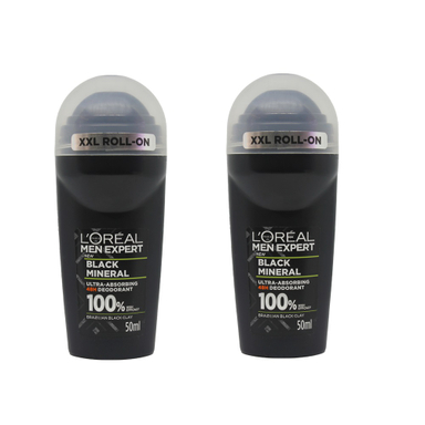 مام رول ضد تعریق بلک مینرال اورال (Loreal)50 میلی لیتر بسته 2 عددی