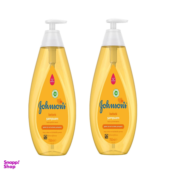 شامپو کودک جانسون (Johnson) حجم 750 میلی لیتر بسته 2 عددی