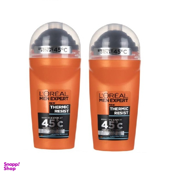 مام رول ضد تعریق اورال (Loreal)مدل Thermic Resist حجم 50 میلی لیتر بسته 2 عددی