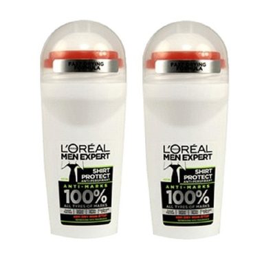 مام رول ضد تعریق اورال (Loreal) مدل protect رنگ سبز حجم 50 میلی لیتر بسته 2 عددی