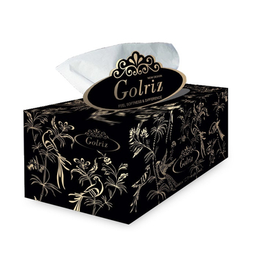 دستمال کاغذی 100 برگ گلریز (Golriz) مدل گلستان