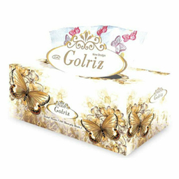 دستمال کاغذی 100 برگ گلریز (Golriz) مدل آذین