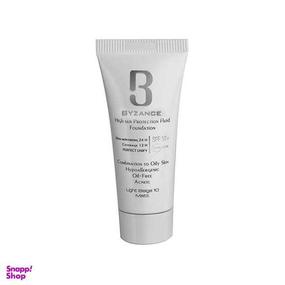 کرم ضد آفتاب بیزانس (Byzance) مناسب پوست خشک با SPF50 شماره 30 رنگ بژ مات حجم 30 میلی لیتر