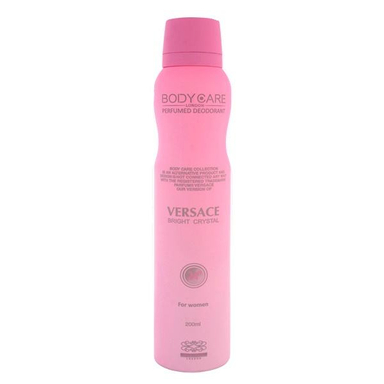 اسپری خوشبو کننده بدن زنانه بادی کر (Body Care) مدل Versace Bright Crystal حجم 200 میلی لیتر