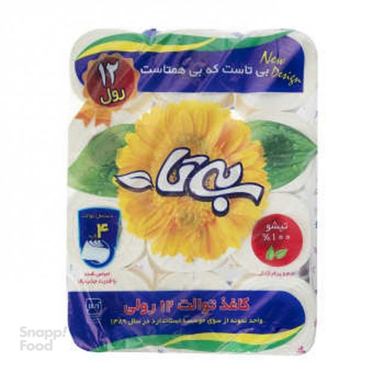 دستمال توالت بی تا (Bita) مدل Flower بسته 12 عددی