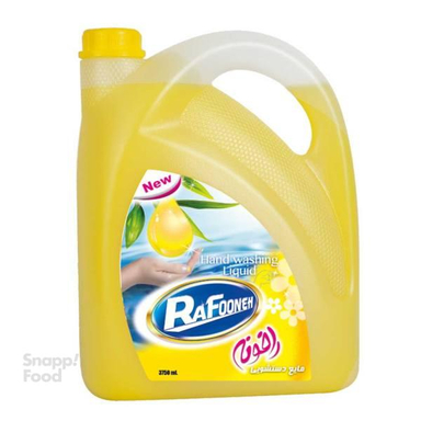 مایع دستشویی رافونه (Rafooneh) دارای رایحه طالبی رنگ سبز وزن 3750 گرم