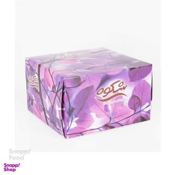 دستمال کاغذی جعبه ای شکوه (Shokoh) مدل کوکتل کوچک تعداد 50 برگ