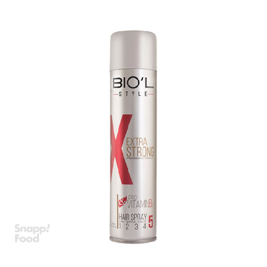 اسپری موی سر بیول (Biol) مدل Extra Strong حجم 400 میلی لیتر