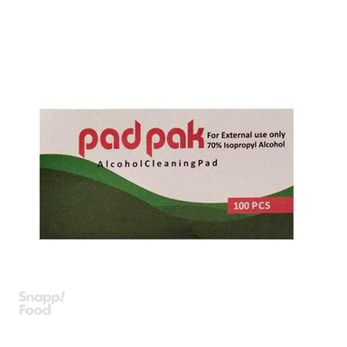 پد الکلی پد پاک (Pad Pak) بسته 100 عددی