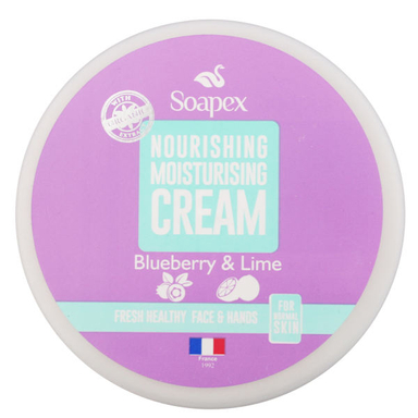 کرم مرطوب کننده سوپکس (Soapex) حاوی عصاره Blueberry & Lime حجم 220 میلی‌لیتر