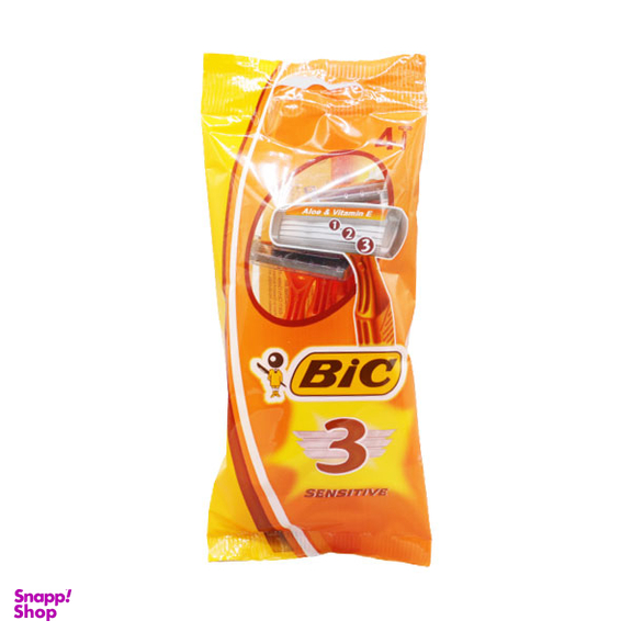 تیغ اصلاح سه لبه بیک (Bic) مدل Sensitive