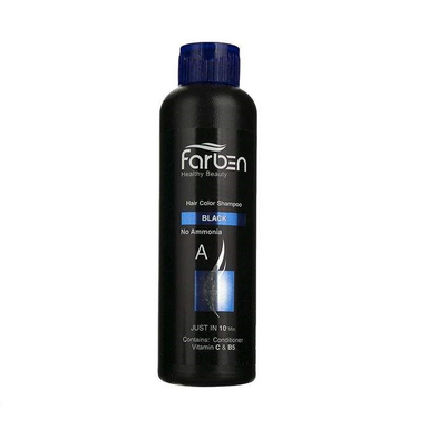 شامپو رنگ فاربن (Farben) شماره 1.0 رنگ مشکی حجم 150 میلی‌لیتر