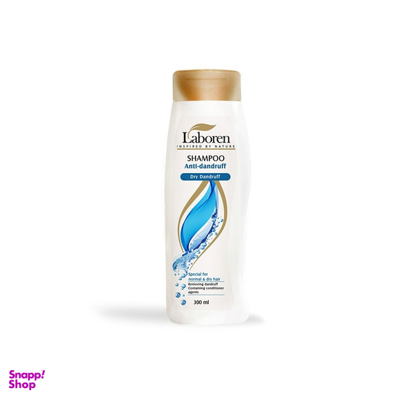 شامپو مو لابورن (Laboren) مدل Anti Dandruff مناسب موهای معمولی و خشک حجم 300 میلیلیتر