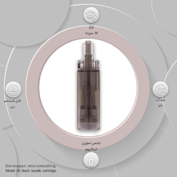 میکرونیدلینگ درماپن (Dermapen) مدل کارتریج 36 سوزنه رنگ مشکی