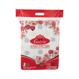دستمال توالت گلریز (Golriz) بسته 12 عددی