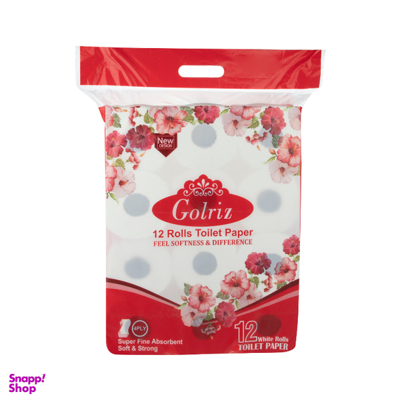 دستمال توالت گلریز (Golriz) بسته 12 عددی