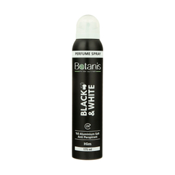 اسپری خوشبو کننده بدن مردانه بوتانیس (Botanis) مدل Black & White حجم 175 میلی لیتر