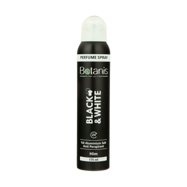 اسپری خوشبو کننده بدن مردانه بوتانیس (Botanis) مدل Black & White حجم 175 میلی لیتر