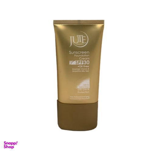 کرم ضد آفتاب رنگی ژوت (Jute) با SPF30 مناسب برای پوست چرب و مختلط ژوت رنگ بژ طبیعی حجم 40 میلی لیتر