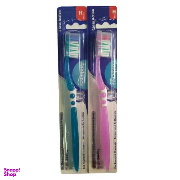 مسواک پنبه ریز (Panberes) مدل Crossaction با برس سخت مجموعه 2 عددی