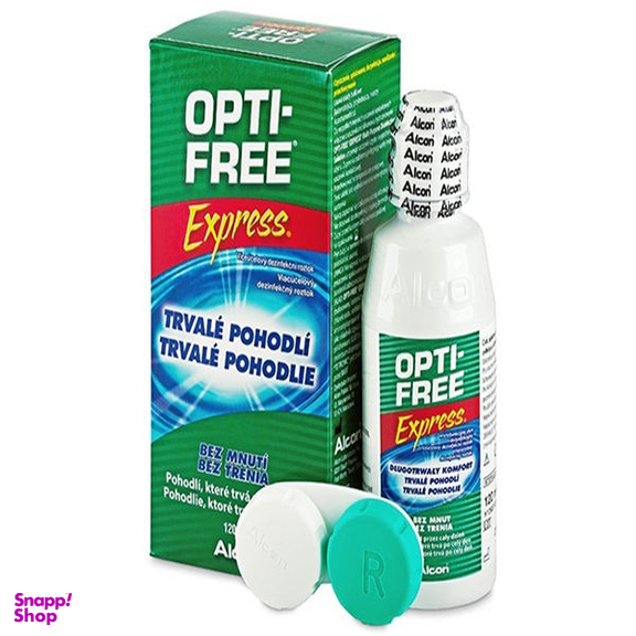 محلول شستشوی لنز اپتی فری مدل Express حجم 120 میلی لیتر