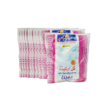 پنبه بهداشتی گل ارکیده (Gol Orkideh) مدل بهینا بسته 10 عددی