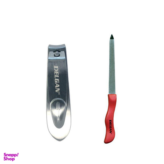 ست ناخن گیر و سوهان دلگان (Delgan) مدل 800D بسته 2 عددی