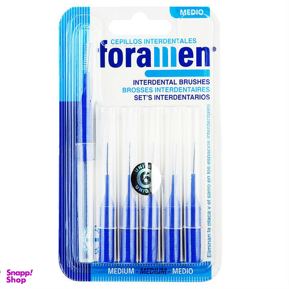 مسواک بین دندانی فورامن (Foramen) مدل 447 با برس متوسط بسته 6 عددی