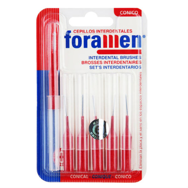 مسواک بین دندانی فورامن (Foramen) مدل 448 با برس متوسط بسته 6 عددی