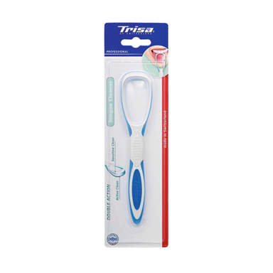 مسواک زبان پاک کن تریزا (Trisa) مدل Double Action با برس نرم
