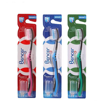 مسواک بنسر (Bencer) مدل Premier Clean با برس متوسط بسته 3 عددی