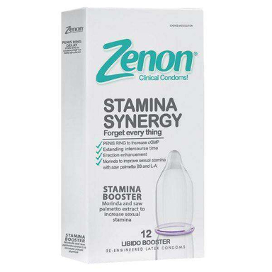 کاندوم زنون (Zenon) مدل stamina synegy بسته 12 عددی