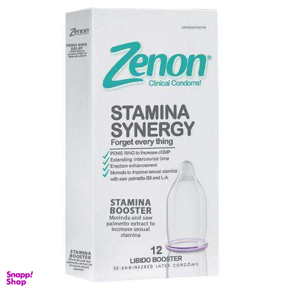 کاندوم زنون (Zenon) مدل stamina synegy بسته 12 عددی