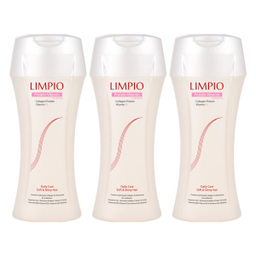 شامپو مو لیمپیو (Limpio) مدل Protein-Vitamin حجم 400 میلی لیتر بسته 3 عددی