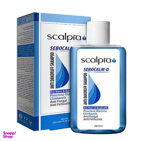 شامپو مو اسکالپیا مدل Sebocalm D حجم 200 میلی لیتر