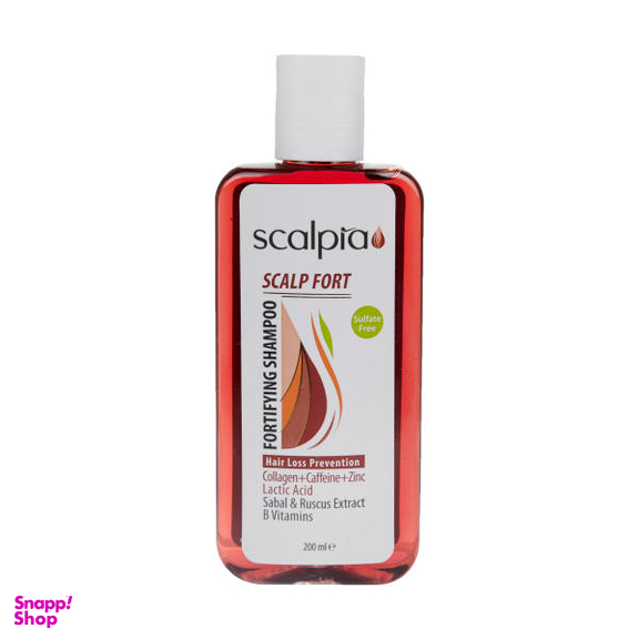 شامپو تقویت کننده مو اسکالپیا مدل Zinc حجم 200 میلی لیتر