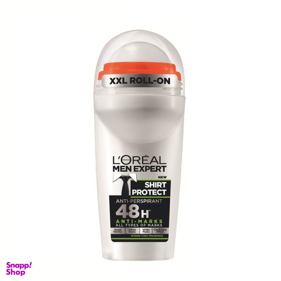 رول ضد تعریق مردانه لورآل (L'oreal) سری Men Expert مدل Shirt Protect حجم 50 میلی لیتر