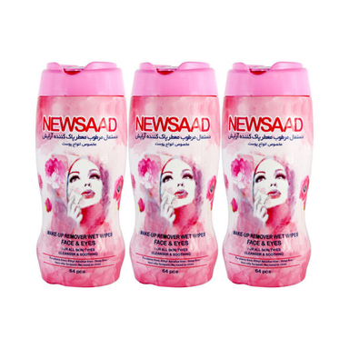 دستمال مرطوب نیوساد (Newsaad) مدل Normal 3 مجموعه 3 عددی