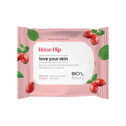 دستمال مرطوب بیول (Biol) مدل Rose Hip بسته 20 عددی