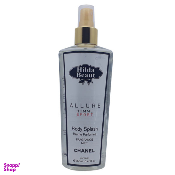بادی اسپلش مردانه هیلدا بیوت (Hilda Beaut) مدل ALLURE HOMME SPORT حجم 250 میلی لیتر