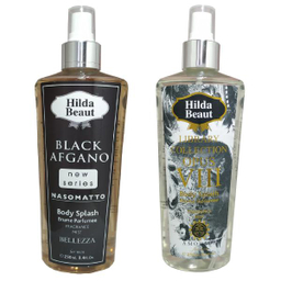 بادی اسپلش مردانه هیلدا بیوت (Hilda Beaut) مدل BLACK AFGANO & AMOUAGE OPUS حجم 250 میلی لیتر مجموعه 2 عددی