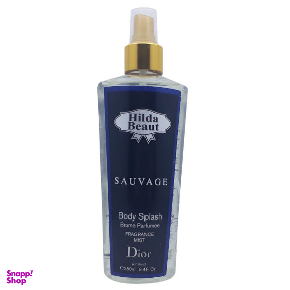 بادی اسپلش مردانه هیلدا بیوت (Hilda Beaut) مدل SAUVAGE حجم 250 میلی لیتر