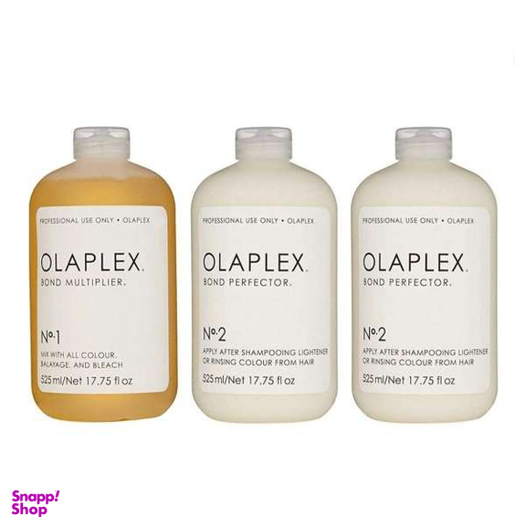 سرم مو اولاپلکس مدل salon kit حجم 525 میلی لیتر بسته 3 عددی