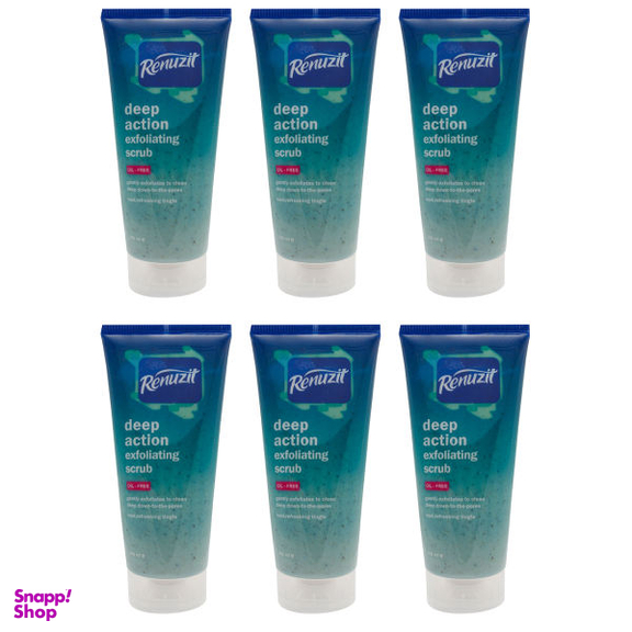 اسکراب لایه بردار رینو زیت مدل Deep action exfolianting حجم 200 میلی لیتر بسته 6 عددی